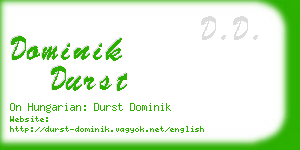 dominik durst business card